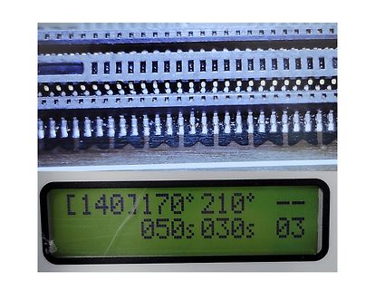 LCD-Display und Anschlussleiste