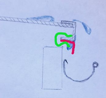 Handgezeichnete Skizze einer mechanischen oder elektrischen Verbindung