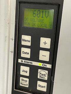Bedienpanel eines Frequenzumrichters mit Display