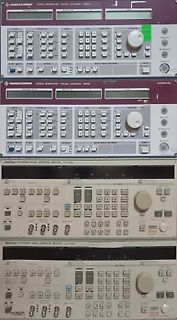 Mehrere Signalgeneratoren von Rohde & Schwarz und Anritsu