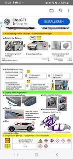 Screenshot einer Bedienungsanleitung für ein Elektrofahrzeug