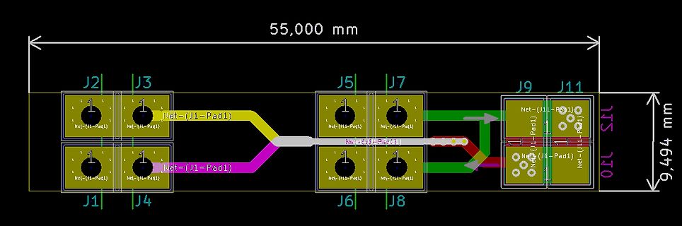 Ausschnitt eines Leiterplatten-Layouts
