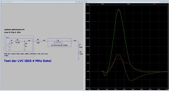 LTspice Simulation Schaltplan und Wellenform