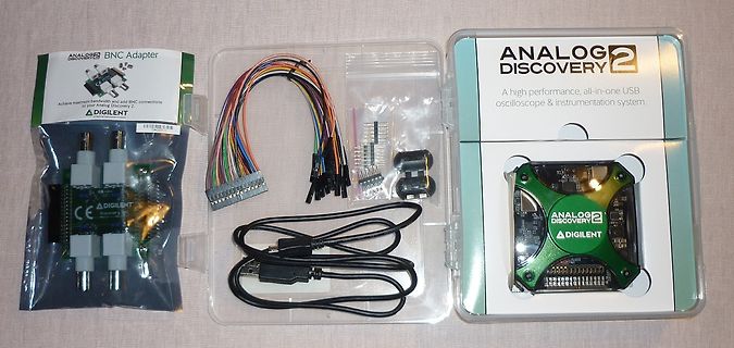 Analog Discovery 2 Set mit Zubehör