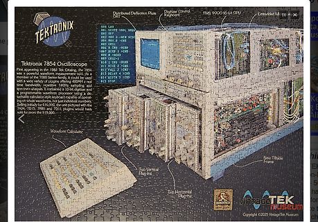 Puzzle eines Tektronix 7854 Oszilloskops