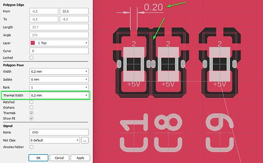 PCB-Layout-Einstellungen in einer CAD-Software