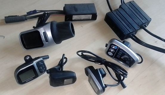 Elektronische Komponenten und Steuergeräte eines E-Bikes