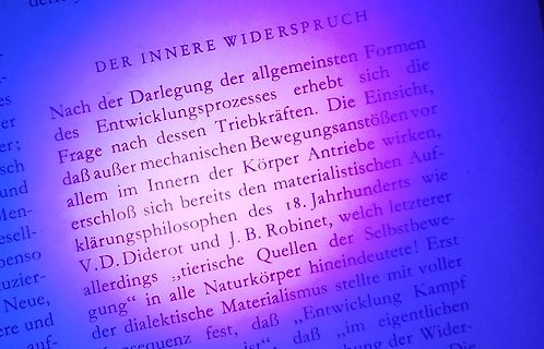Foto eines Textes auf einem Bildschirm