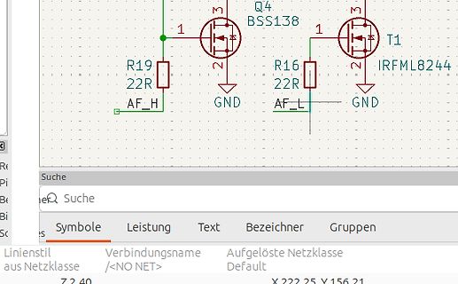 Ausschnitt eines Schaltplans mit MOSFETs
