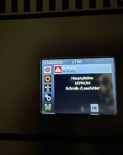 Fehlermeldung auf einem Display