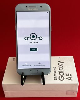 Samsung Galaxy A5 mit LineageOS Setup-Bildschirm