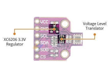 Voltage Level Translator Modul mit XC6206 Regulator