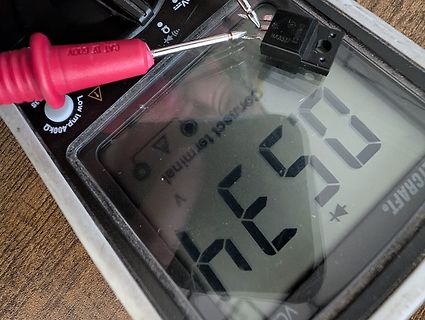Multimeter Messwert Anzeige