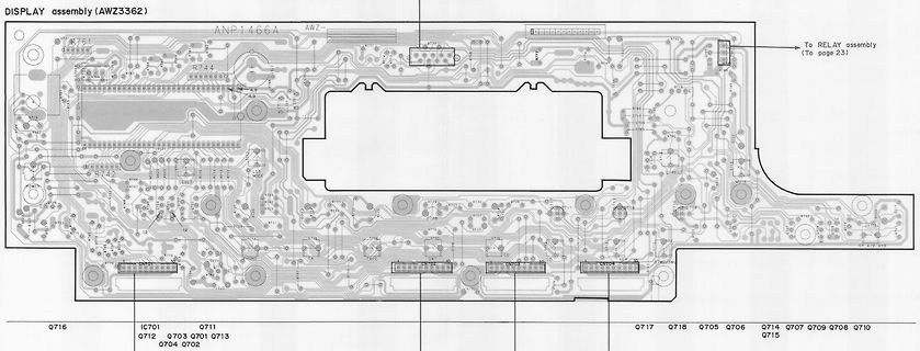 Leiterplatten-Layout der Display-Baugruppe AWZ3362