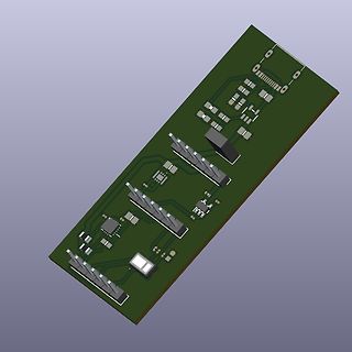 CAD-Ansicht eines Leiterplatten-Layouts