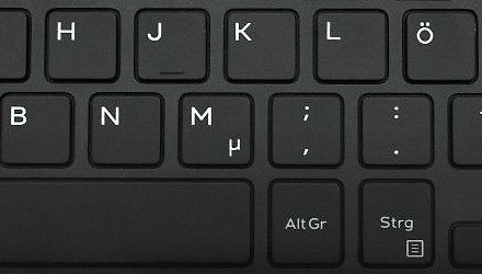 Nahaufnahme einer Computertastatur