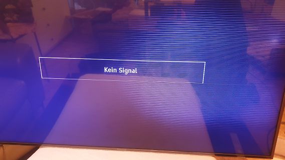 Fernseher mit Fehlermeldung Kein Signal