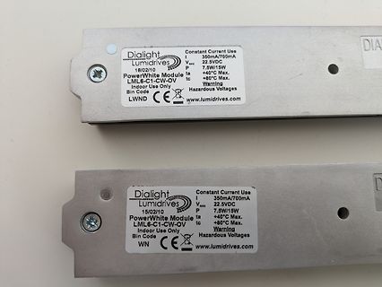 Typenschild eines Dialight Lumidrives PowerWhite Moduls