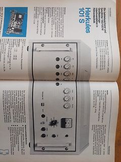 Produktseite eines Röhrenverstärkers Herkules 101 S