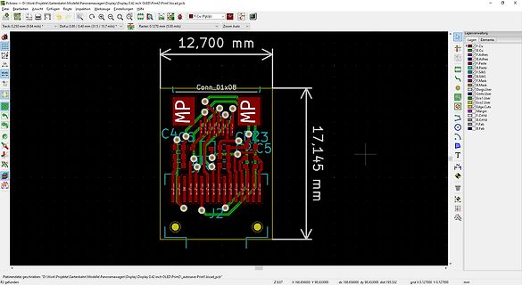 PCB-Layout in KiCad