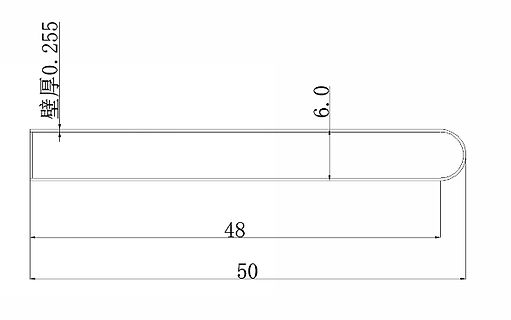 Technische Zeichnung mit Bemaßung