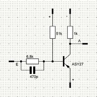 Schaltplan mit Transistor ASY27