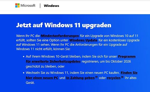 Microsoft Windows 11 Upgrade Information