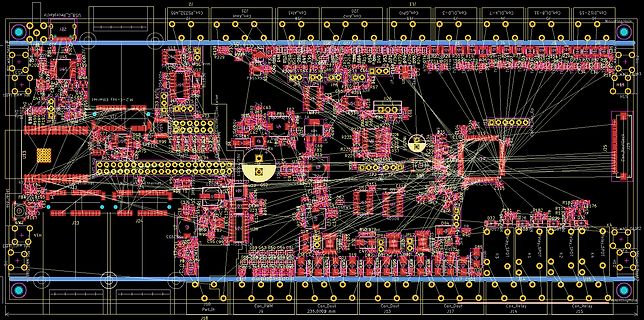 Leiterplatten-Layout einer Platine