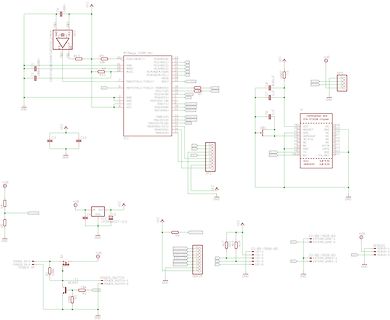 Schaltplan mit ATmega 328P-AU Mikrocontroller