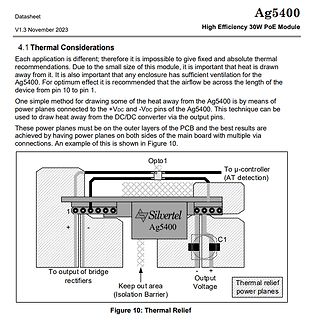 Datenblatt Ausschnitt Ag5400 Thermal Relief
