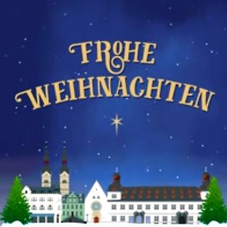 Weihnachtsgruß mit Stadtansicht