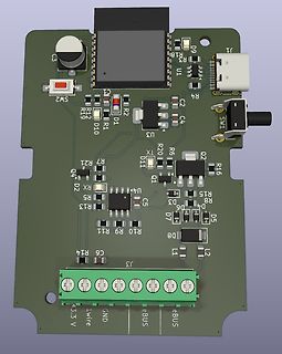3D CAD Ansicht einer Leiterplatte