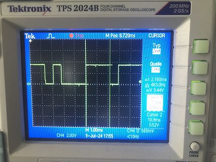 Oszilloskop mit digitalem Signalverlauf