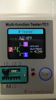 Messung eines BJT-NPN Transistors mit Multi-function Tester