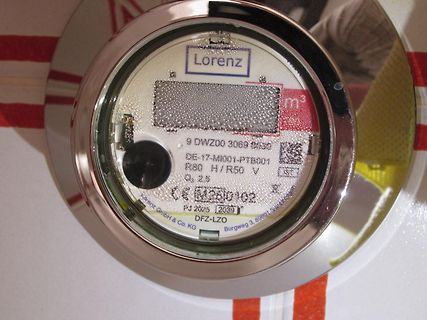 Lorenz Wasserzähler Display