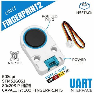 M5Stack Fingerprint2 Modul mit Zubehör