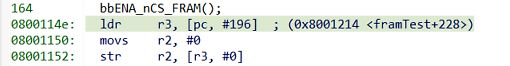 Ausschnitt eines Assembler-Disassemblers