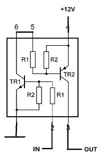 Schaltplan einer Transistor-Schaltung