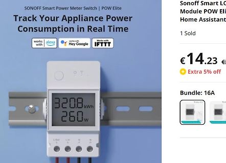 Sonoff Smart Power Meter Switch POW Elite