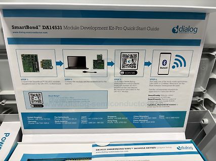 Quick Start Guide für SmartBond DA14531 Modul-Entwicklungsset