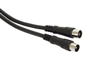 Zwei schwarze Kabel mit DIN-Steckern