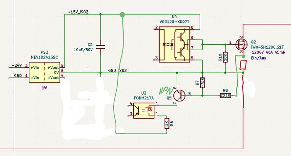 Schaltplan einer elektronischen Schaltung