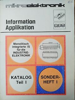 Cover eines Mikroelektronik RFT Katalogs
