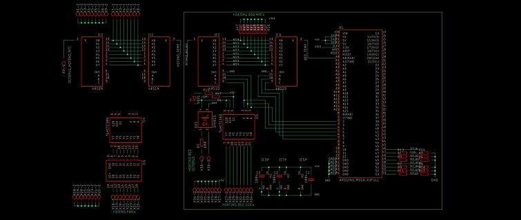 Schaltplan einer Arduino Mega R3 Full Erweiterung