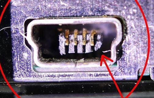 Mikro-USB-Anschluss auf einer Platine