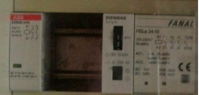 Elektroinstallation mit ABB, Siemens und Fanal Komponenten