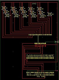 Leiterplatten-Layout mit Pin-Beschriftungen