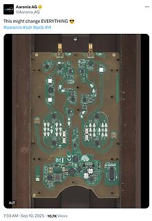 Leiterplatte eines SDR-Moduls