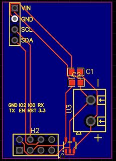 PCB-Layout einer Leiterplatte