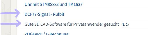 Ausschnitt aus einem Internetforum